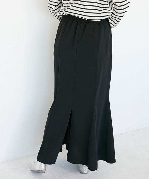 INCEDE（インシード）の「カットジョーゼットマーメイドスカート（スカート・レディース・ネイビー/ブラック/ライトグレー/オレンジ・3L/LL/4L/M/L）」の18枚目の写真