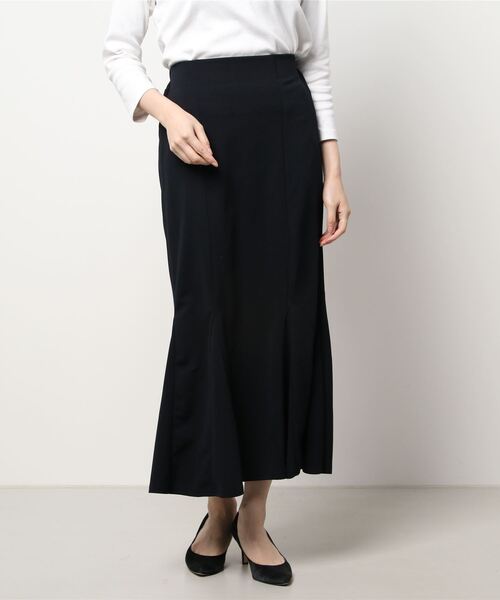 INCEDE（インシード）の「カットジョーゼットマーメイドスカート（スカート・レディース・ネイビー/ブラック/ライトグレー/オレンジ・3L/LL/4L/M/L）」の16枚目の写真