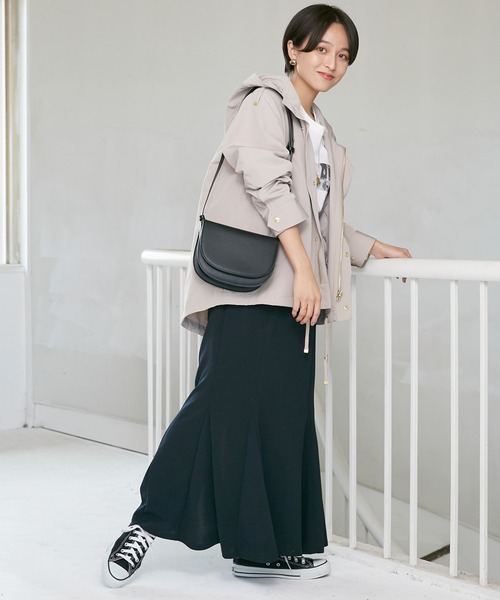 INCEDE（インシード）の「カットジョーゼットマーメイドスカート（スカート・レディース・ネイビー/ブラック/ライトグレー/オレンジ・3L/LL/4L/M/L）」の9枚目の写真