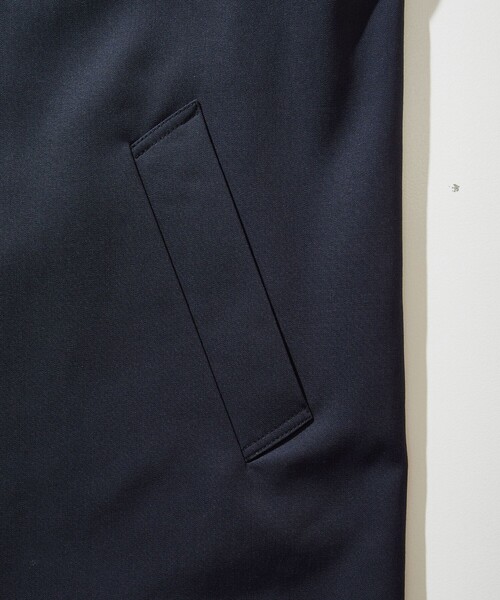 city(シティ)の「BALCOLLAR COAT(ステンカラーコート・メンズ・ブラック/ライトブルーグレー・1/2)」の8枚目の写真