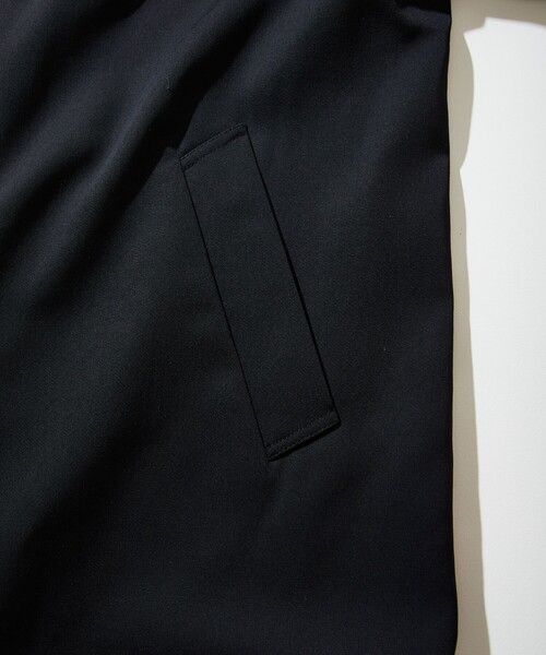 city(シティ)の「BALCOLLAR COAT(ステンカラーコート・メンズ・ブラック/ライトブルーグレー・1/2)」の19枚目の写真