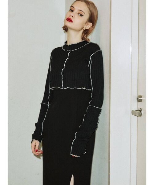 jouetie(ジュエティ)の「メローレイヤードワンピース【セット】(ワンピース・レディース・ブラック/ピンク/ライトブルー・MEDIUM)」の10枚目の写真