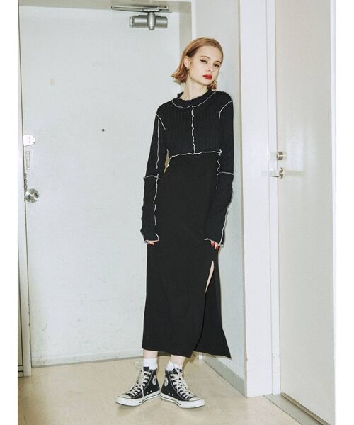 jouetie(ジュエティ)の「メローレイヤードワンピース【セット】(ワンピース・レディース・ブラック/ピンク/ライトブルー・MEDIUM)」の13枚目の写真