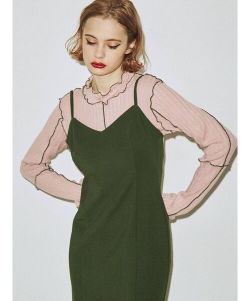 jouetie(ジュエティ)の「メローレイヤードワンピース【セット】(ワンピース・レディース・ブラック/ピンク/ライトブルー・MEDIUM)」の4枚目の写真