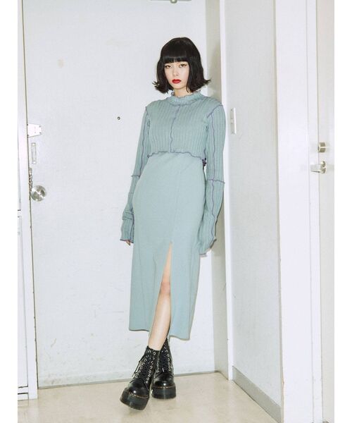 jouetie(ジュエティ)の「メローレイヤードワンピース【セット】(ワンピース・レディース・ブラック/ピンク/ライトブルー・MEDIUM)」の9枚目の写真