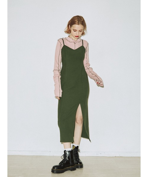 jouetie(ジュエティ)の「メローレイヤードワンピース【セット】(ワンピース・レディース・ブラック/ピンク/ライトブルー・MEDIUM)」の3枚目の写真