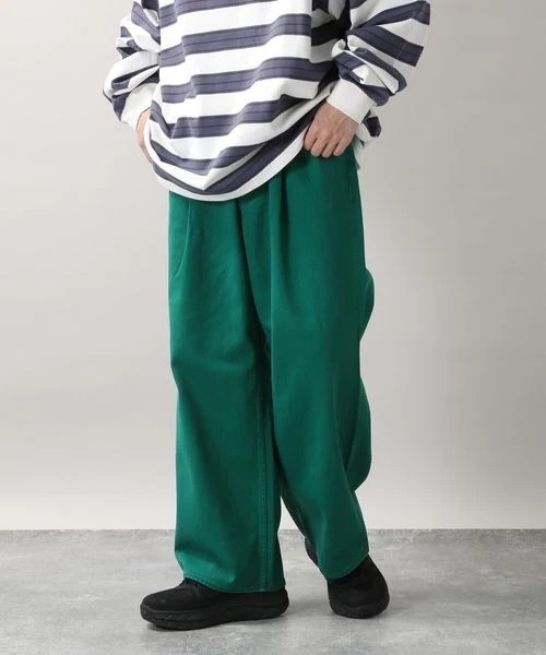 RAGEBLUE(レイジブルー)の「カラーデニム/タックワイドパンツ(デニムパンツ・メンズ・ホワイト/ブラック系その他/グレー/グリーン/ブルー系その他/イエロー/イエロー系その他/レッド/グリーン系その他・MEDIUM/LARGE)」の6枚目の写真