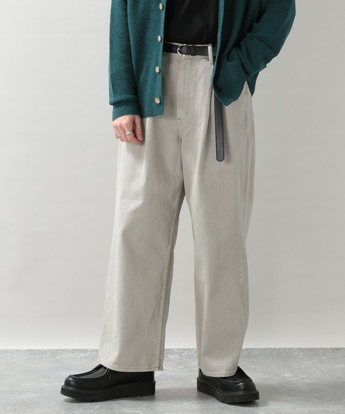 RAGEBLUE(レイジブルー)の「カラーデニム/タックワイドパンツ(デニムパンツ・メンズ・ホワイト/ブラック系その他/グレー/グリーン/ブルー系その他/イエロー/イエロー系その他/レッド/グリーン系その他・MEDIUM/LARGE)」の4枚目の写真