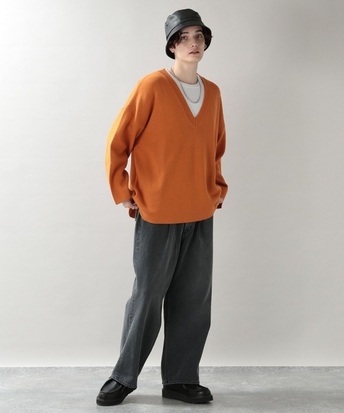 RAGEBLUE(レイジブルー)の「カラーデニム/タックワイドパンツ(デニムパンツ・メンズ・ホワイト/ブラック系その他/グレー/グリーン/ブルー系その他/イエロー/イエロー系その他/レッド/グリーン系その他・MEDIUM/LARGE)」の10枚目の写真