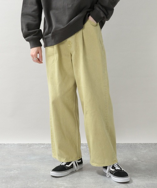 RAGEBLUE(レイジブルー)の「カラーデニム/タックワイドパンツ(デニムパンツ・メンズ・ホワイト/ブラック系その他/グレー/グリーン/ブルー系その他/イエロー/イエロー系その他/レッド/グリーン系その他・MEDIUM/LARGE)」の17枚目の写真