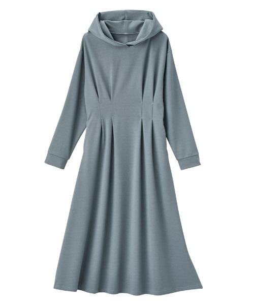 GeeRA(ジーラ)の「ウエストタックパーカーワンピース(ワンピース・レディース・サンドグレー/ブルー/チャコール・LARGE/MEDIUM/X-LARGE/XX-LARGE/SMALL)」の9枚目の写真