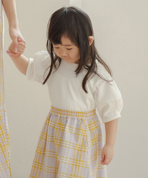 B:MING by BEAMS（ビーミングバイビームス）の「B:MING by BEAMS / ワイドスリーブ Tシャツ（90~140cm）（Tシャツ/カットソー・キッズ・レッド系その他/ホワイト/その他/ピンク・90/120/110/140/130/100）」の2枚目の写真