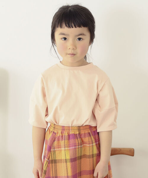 B:MING by BEAMS（ビーミングバイビームス）の「B:MING by BEAMS / ワイドスリーブ Tシャツ（90~140cm）（Tシャツ/カットソー・キッズ・レッド系その他/ホワイト/その他/ピンク・90/120/110/140/130/100）」の13枚目の写真