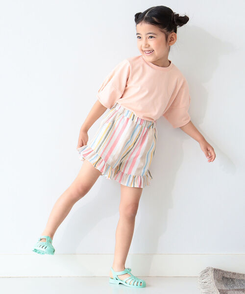 B:MING by BEAMS（ビーミングバイビームス）の「B:MING by BEAMS / ワイドスリーブ Tシャツ（90~140cm）（Tシャツ/カットソー・キッズ・レッド系その他/ホワイト/その他/ピンク・90/120/110/140/130/100）」の19枚目の写真