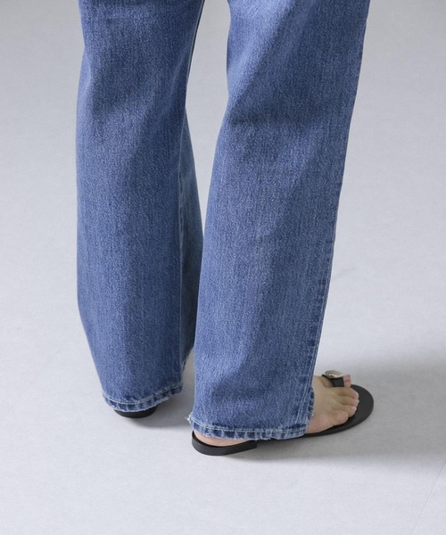 PICCADILLY(ピカデリー)の「『別注』『Gina 2022Spring掲載』PICCADILLY オーガニックコットンワイドデニム(デニムパンツ・レディース・インディゴブルー・SMALL/MEDIUM)」の9枚目の写真