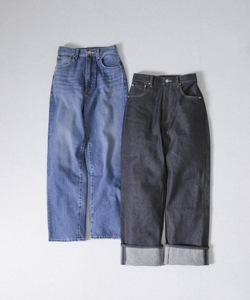 PICCADILLY(ピカデリー)の「『別注』『Gina 2022Spring掲載』PICCADILLY オーガニックコットンワイドデニム(デニムパンツ・レディース・インディゴブルー・SMALL/MEDIUM)」の5枚目の写真