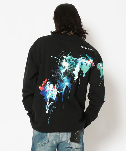 A4A（エーフォーエー）の「A4A(エーフォーエー)　BLURRED  ロンT（Tシャツ/カットソー・メンズ・ホワイト/ブラック・FREE）」の2枚目の写真