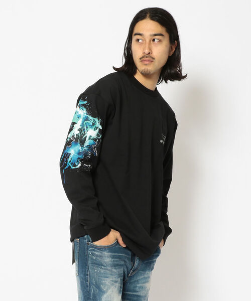 A4A（エーフォーエー）の「A4A(エーフォーエー)　BLURRED  ロンT（Tシャツ/カットソー・メンズ・ホワイト/ブラック・FREE）」の5枚目の写真