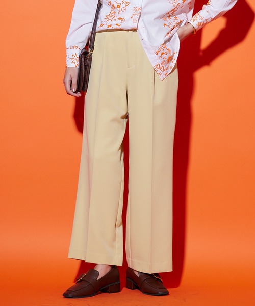 JETSET SOLO PLUS (ジェットセットソロプラス)の「ダブルクロス ストレッチパンツ(その他パンツ・レディース・イエロー/グリーン/グレイッシュベージュ・FREE)」の3枚目の写真