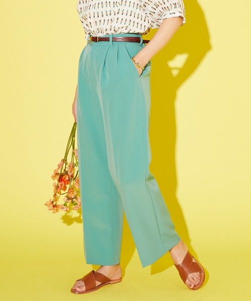 JETSET SOLO PLUS (ジェットセットソロプラス)の「ダブルクロス ストレッチパンツ(その他パンツ・レディース・イエロー/グリーン/グレイッシュベージュ・FREE)」の16枚目の写真