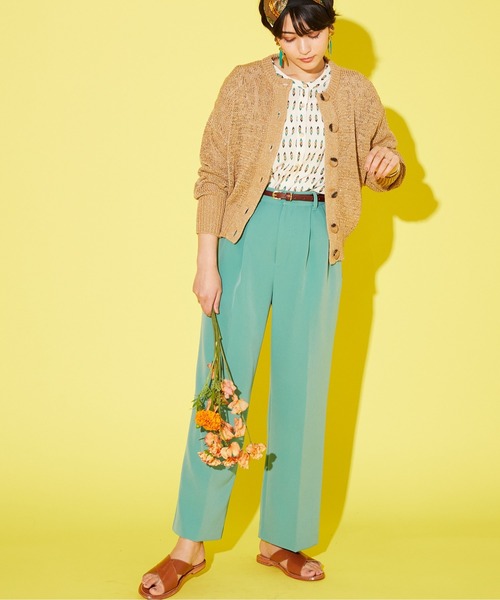 JETSET SOLO PLUS (ジェットセットソロプラス)の「ダブルクロス ストレッチパンツ(その他パンツ・レディース・イエロー/グリーン/グレイッシュベージュ・FREE)」の20枚目の写真
