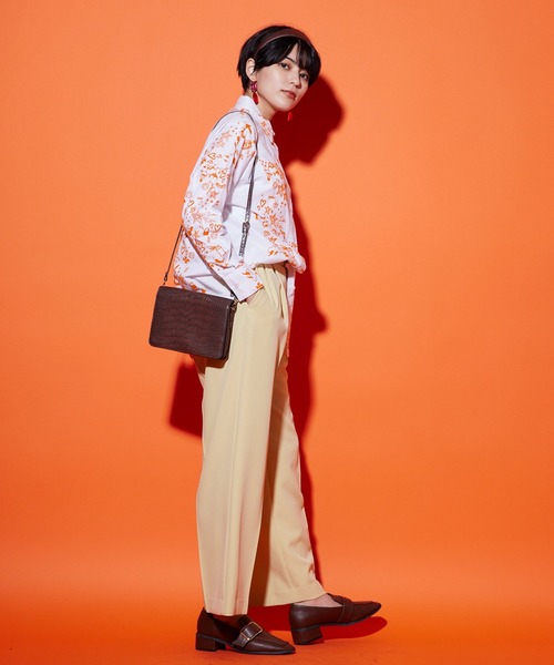 JETSET SOLO PLUS (ジェットセットソロプラス)の「ダブルクロス ストレッチパンツ(その他パンツ・レディース・イエロー/グリーン/グレイッシュベージュ・FREE)」の7枚目の写真