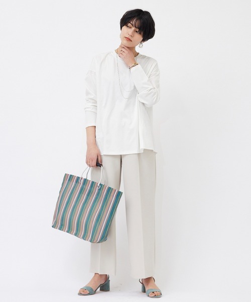 JETSET SOLO PLUS (ジェットセットソロプラス)の「ダブルクロス ストレッチパンツ(その他パンツ・レディース・イエロー/グリーン/グレイッシュベージュ・FREE)」の13枚目の写真