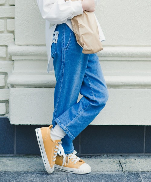 BRANSHES（ブランシェス）の「ポケットレース付きストレートパンツ（デニムパンツ・キッズ・カーキオリーブ/ブルー・140/150/120/90/110/130/100）」の22枚目の写真