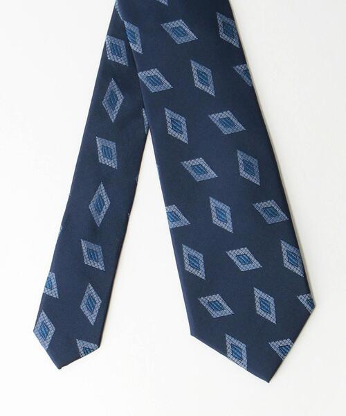 UNITED ARROWS LTD. OUTLET(ユナイテッドアローズアウトレット)の「<A DAY IN THE LIFE>ジオメトリックタイ(ネクタイ・メンズ・ブラウン/コバルトブルー・FREE)」の3枚目の写真