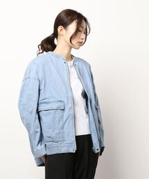 Samansa Mos2 blue | ECO DENIM ジャケット(デニムジャケット)
