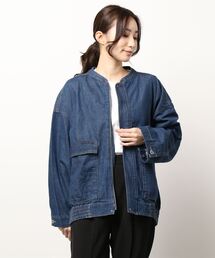 Samansa Mos2 blue | ECO DENIM ジャケット(デニムジャケット)