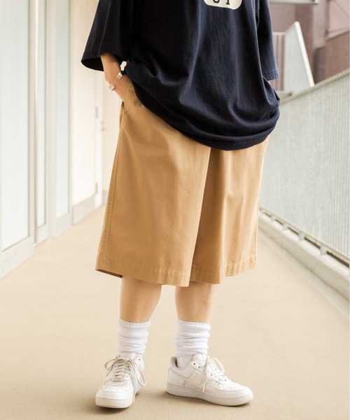 WEGO（ウィゴー）の「WEGO/ワイドチノショーツ（チノパンツ・メンズ・ベージュ/ホワイト/ブラック/その他1/その他2・LARGE/MEDIUM）」の18枚目の写真