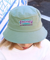 THRASHER | THRASHER/スラッシャー OVAL MAG BUCKET HAT バケットハット 刺繍ワッペン(ハット)