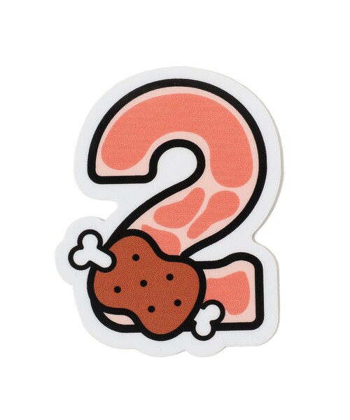 TOKYO CULTUART by BEAMS（トウキョウカルチャートバイビームス）の「来夢来人(天久聖一) / ナンバーステッカー（ステッカー/テープ・メンズ・ホワイト系その他5/ホワイト系その他7/ホワイト/ホワイト系その他3/オフホワイト/ホワイト系その他4/ホワイト系その他2/ライトグレー/ナチュラル・ONE SIZE）」の4枚目の写真