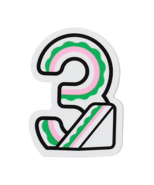 TOKYO CULTUART by BEAMS（トウキョウカルチャートバイビームス）の「来夢来人(天久聖一) / ナンバーステッカー（ステッカー/テープ・メンズ・ホワイト系その他5/ホワイト系その他7/ホワイト/ホワイト系その他3/オフホワイト/ホワイト系その他4/ホワイト系その他2/ライトグレー/ナチュラル・ONE SIZE）」の5枚目の写真