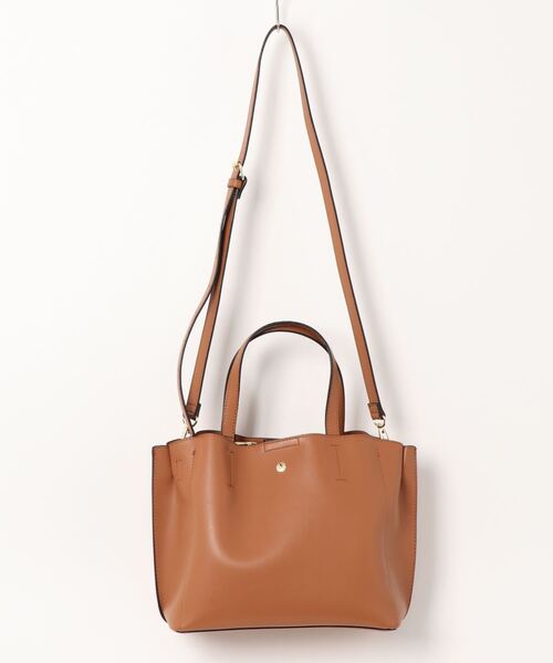 Legato Largo(レガートラルゴ)の「Legato Largo レガートラルゴ / 軽量PU 2WAY トートバッグ ハンドバッグ LH-P0002(トートバッグ・レディース・ベージュ/ダークブラウン/ベージュ系その他/アイボリー/ライトグリーン/キャメル/ワインレッド/ブラック・ONESIZE)」の13枚目の写真