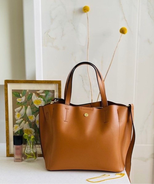 Legato Largo(レガートラルゴ)の「Legato Largo レガートラルゴ / 軽量PU 2WAY トートバッグ ハンドバッグ LH-P0002(トートバッグ・レディース・ベージュ/ダークブラウン/ベージュ系その他/アイボリー/ライトグリーン/キャメル/ワインレッド/ブラック・ONESIZE)」の17枚目の写真