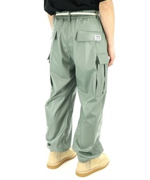 ELEPHANT TRIBAL FABRICS フェイクレザーカーゴパンツ　黒 ラグスタイル LUXSTYLE PUレザーカーゴパンツ/カーゴパンツ