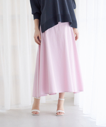 Rouge vif | コットンツィストドライフレアスカート(スカート)