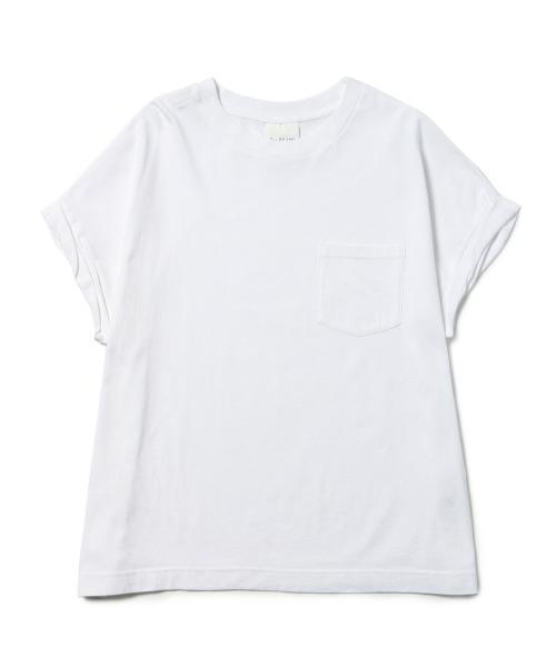 Ray BEAMS（レイビームス）の「Ray BEAMS / Bigポケット T（Tシャツ/カットソー・レディース・オフホワイト/ブラック・ONE SIZE）」の7枚目の写真