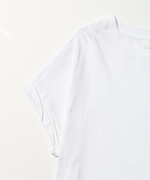 Ray BEAMS（レイビームス）の「Ray BEAMS / Bigポケット T（Tシャツ/カットソー・レディース・オフホワイト/ブラック・ONE SIZE）」の6枚目の写真