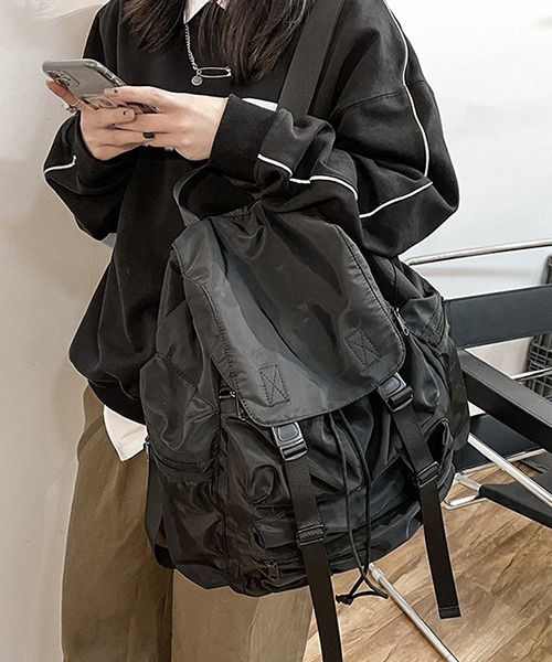 c.u.l】ユニセックス 大容量軽量ナイロンリュック バックパック