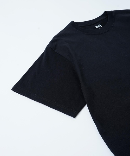 X-girl（エックスガール）の「BASIC OVAL LOGO S/S TEE/ベーシック　オーバルロゴTシャツ（Tシャツ/カットソー・レディース・ホワイト/ブラック/ブルー・S/M/L/XL）」の10枚目の写真