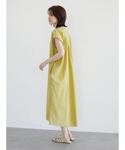 Furryrate（ファーリーレート）の「・furry rate キーネック刺繍ヨークワンピース（ワンピース・レディース・グリーン/ブラック/イエロー・FREE）」の5枚目の写真