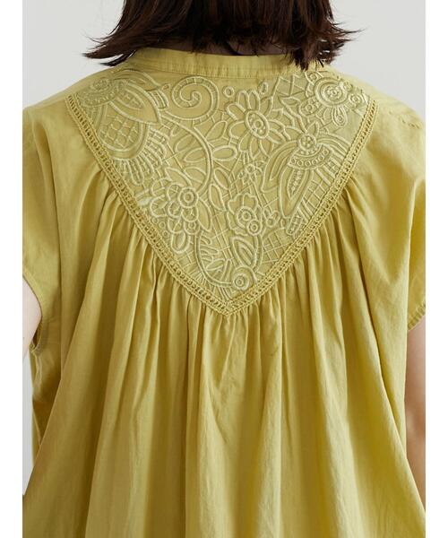 Furryrate（ファーリーレート）の「・furry rate キーネック刺繍ヨークワンピース（ワンピース・レディース・グリーン/ブラック/イエロー・FREE）」の10枚目の写真