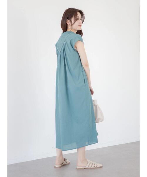 Furryrate（ファーリーレート）の「・furry rate キーネック刺繍ヨークワンピース（ワンピース・レディース・グリーン/ブラック/イエロー・FREE）」の16枚目の写真