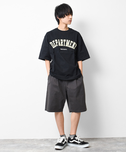 KENES GRAFFITI（ケネスグラフィティ）の「カラーアーチロゴプリントTシャツ（Tシャツ/カットソー・メンズ・ブラック/カーキ/チャコールグレー/ネイビー/オフホワイト・M/XS/L/S）」の8枚目の写真