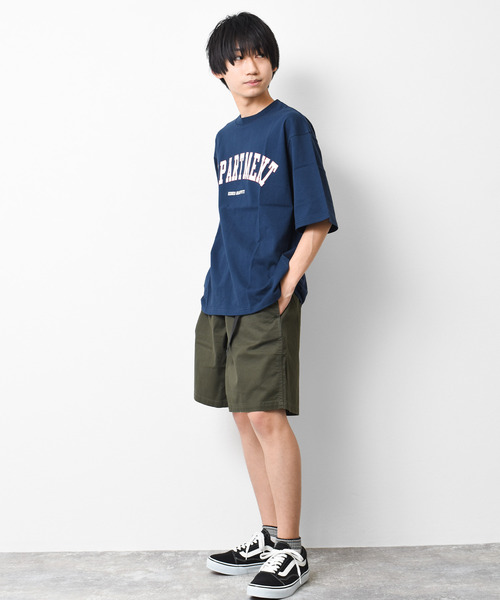 KENES GRAFFITI（ケネスグラフィティ）の「カラーアーチロゴプリントTシャツ（Tシャツ/カットソー・メンズ・ブラック/カーキ/チャコールグレー/ネイビー/オフホワイト・M/XS/L/S）」の11枚目の写真