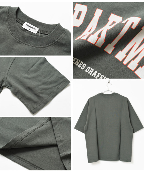KENES GRAFFITI（ケネスグラフィティ）の「カラーアーチロゴプリントTシャツ（Tシャツ/カットソー・メンズ・ブラック/カーキ/チャコールグレー/ネイビー/オフホワイト・M/XS/L/S）」の17枚目の写真