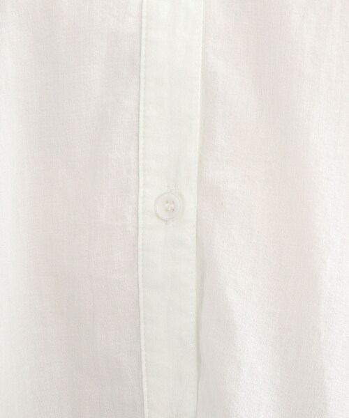 SHOO・LA・RUE（シューラルー）の「◆ソフトコットンシフォンシャツ（シャツ/ブラウス・レディース・チャコールグレー/グリーン/ホワイト系/ホワイト系5・00）」の11枚目の写真